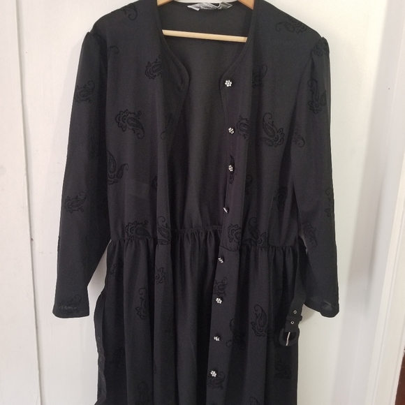 St. Michael Vintage Button Down Cinched Ornament Dress - Picture 2 of 11